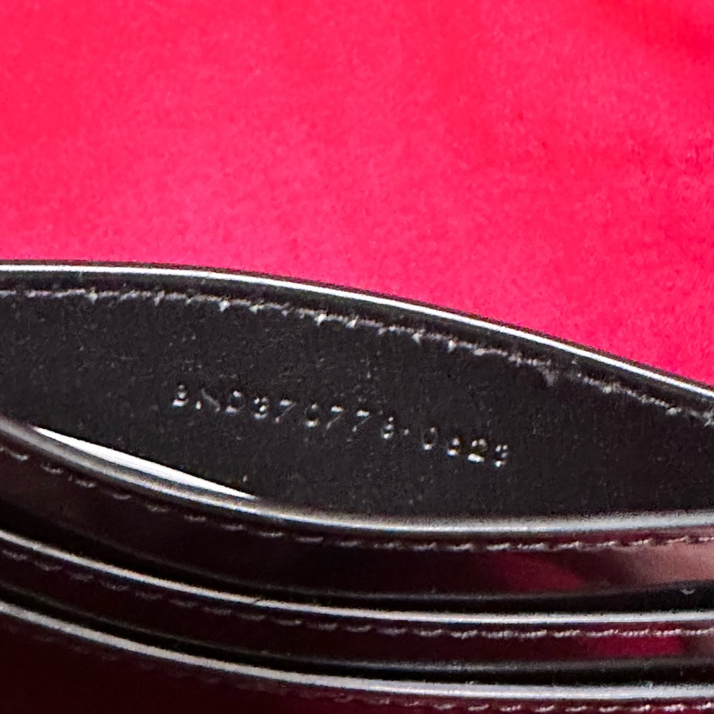 Saint Laurent Leather Black Card Holder - Picture 7 of 9